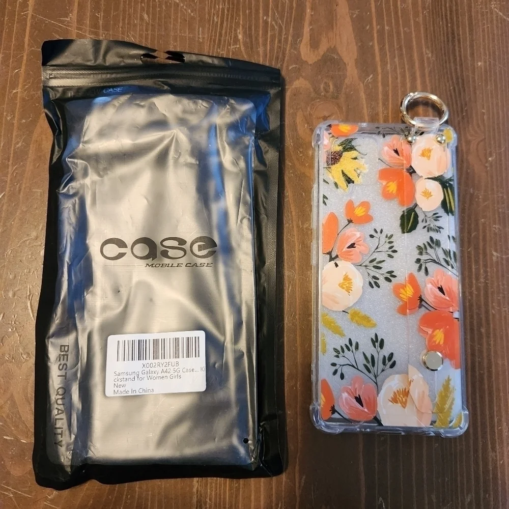 Samsung Galaxy A42 5G Case Floral Design With Kickstand Brand New